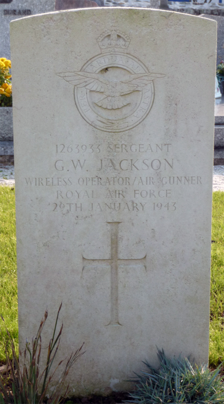 Sgt George William Jackson<br/><br /><br />died January 29th, 1943